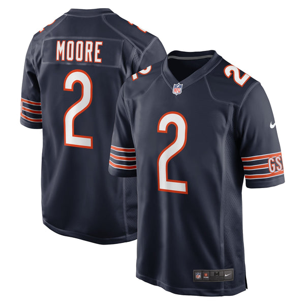 Chicago Bears Nike Home Game Jersey - Navy - D.J. Moore - Mens