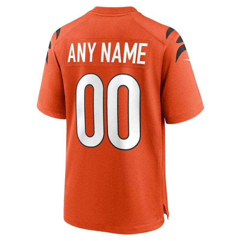 Cincinnati Bengals Nike Game Third Jersey – Orange – Personalized – Men