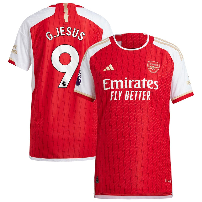 Gabriel Jesus Arsenal  2023/24 Home Player Jersey - Red