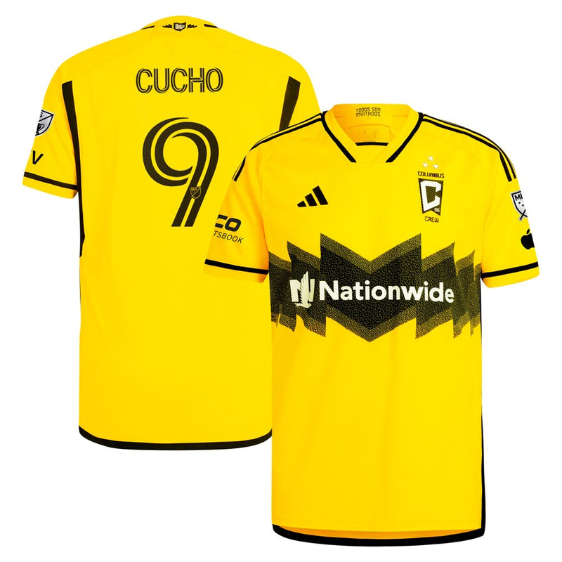 Cucho Hernández Columbus Crew  2024 The Home Kit Authentic Player Jersey - Yellow