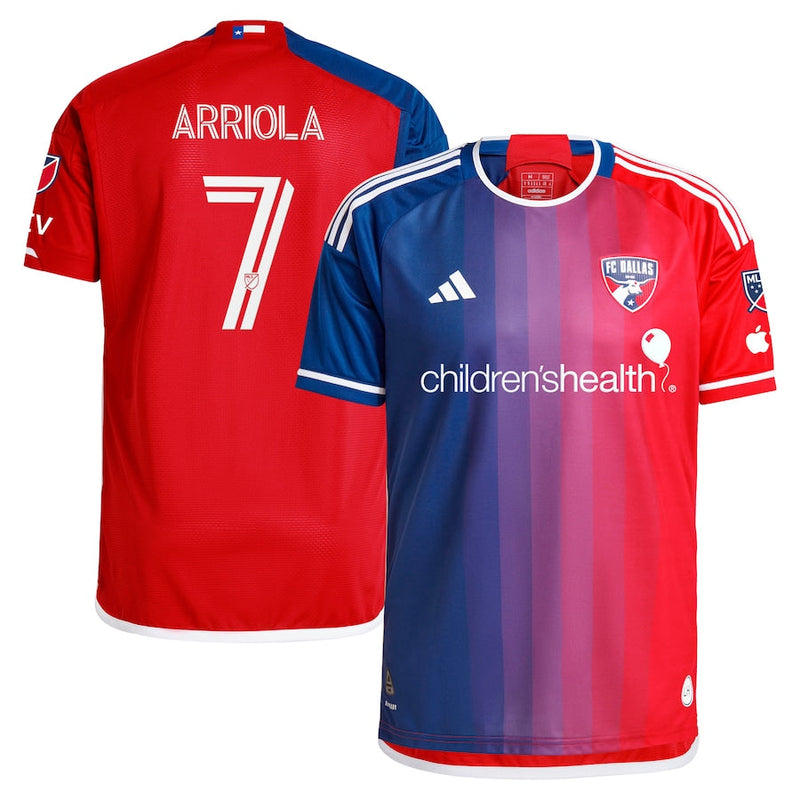 Paul Arriola FC Dallas adidas 2024 After Burner Authentic Player Jersey – Navy