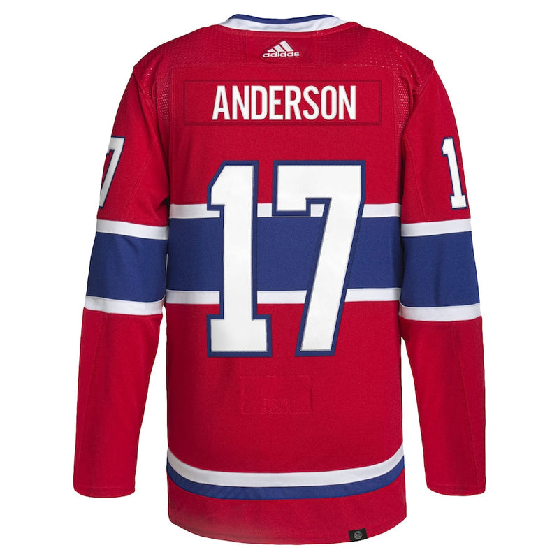 Josh Anderson Montreal Canadiens adidas Home Primegreen Authentic Pro Player Jersey - Red