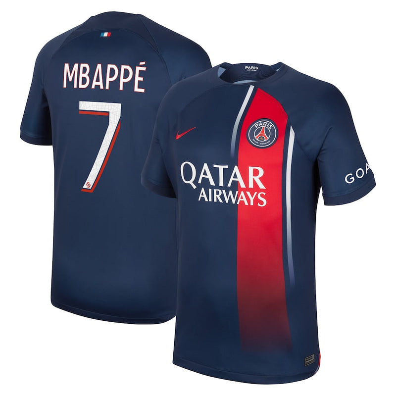Kylian Mbappe Paris Saint-Germain  2023/24 Home Player Jersey - Navy
