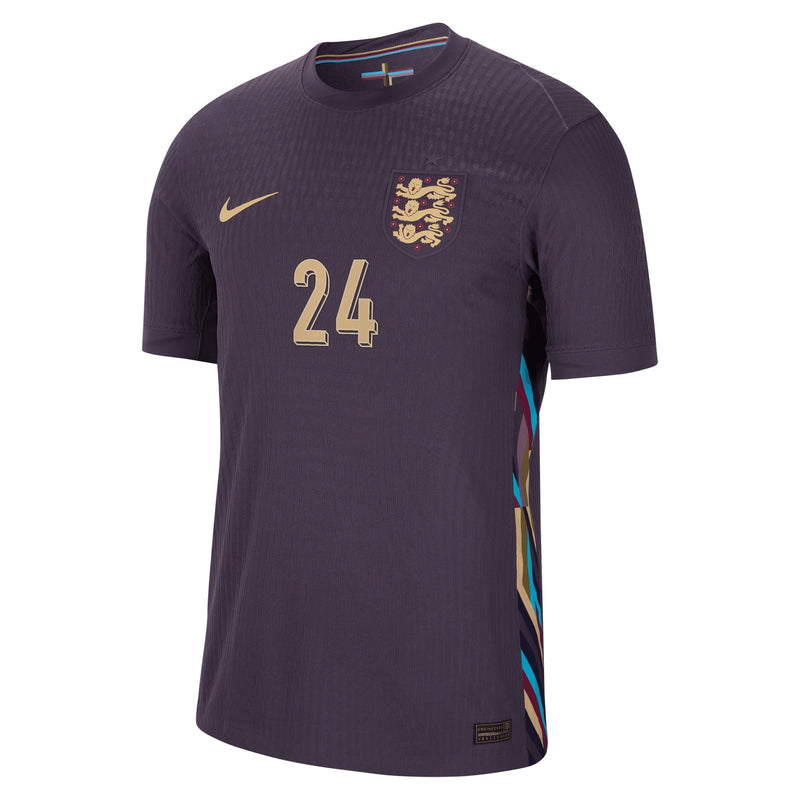 England Nike Dri Fit Adv Away Match Shirt 2024 with Palmer 24 printing