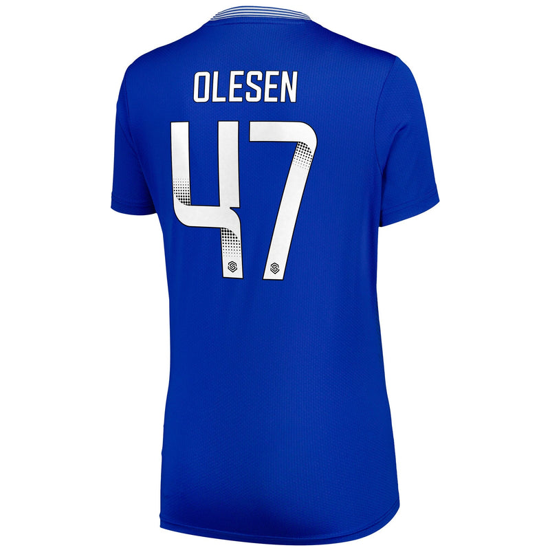 Everton Castore WSL Home Pro Shirt 2024-25 - Womens with Olesen 47 printing