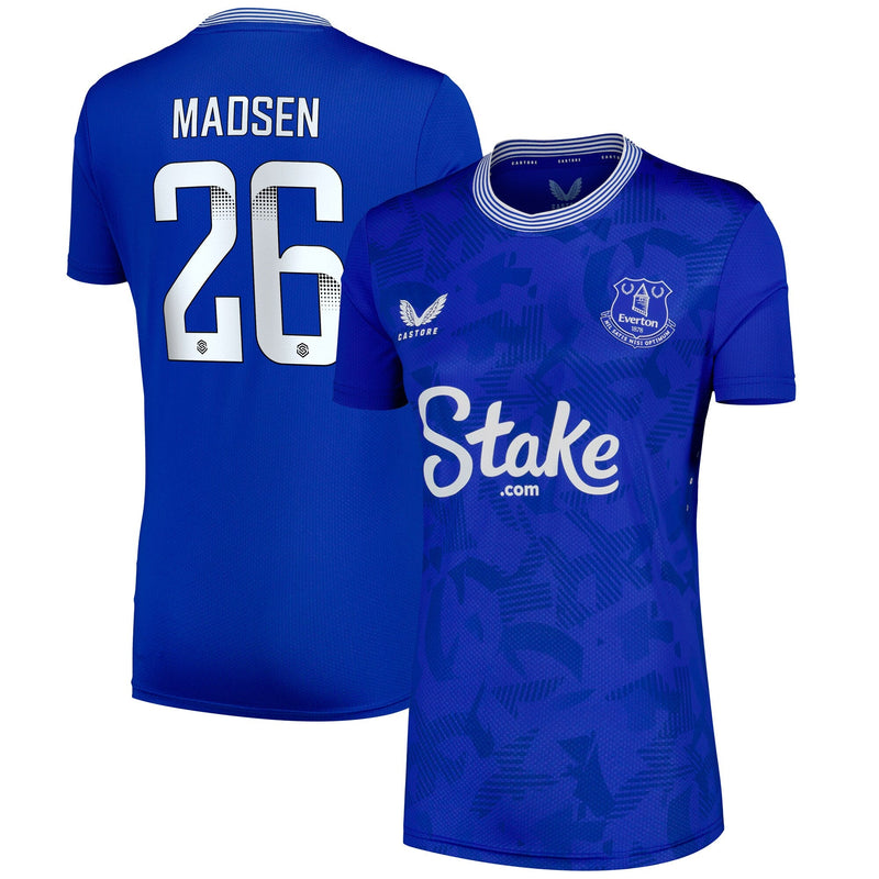 Everton Castore WSL Home Pro Shirt 2024-25 - Womens with Madsen 26 printing