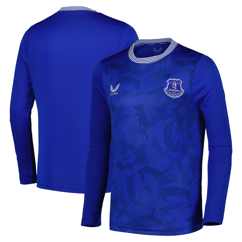 Everton Castore Home Shirt 2024-25 - Long Sleeve - Kids