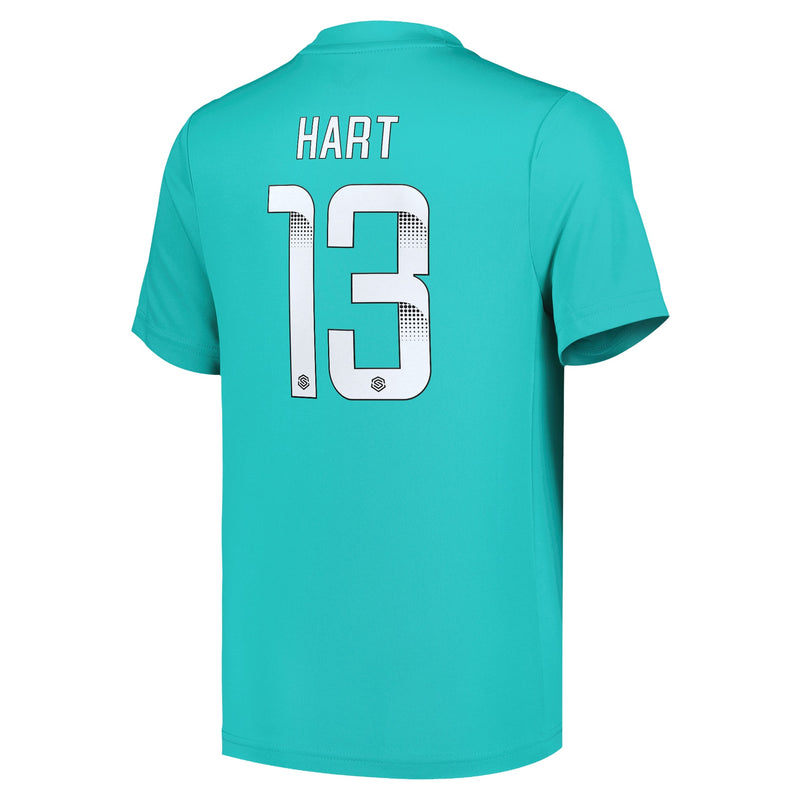 Everton WSL Away Goalkeeper Shirt 2024-25 - Kids with Hart 13 printing