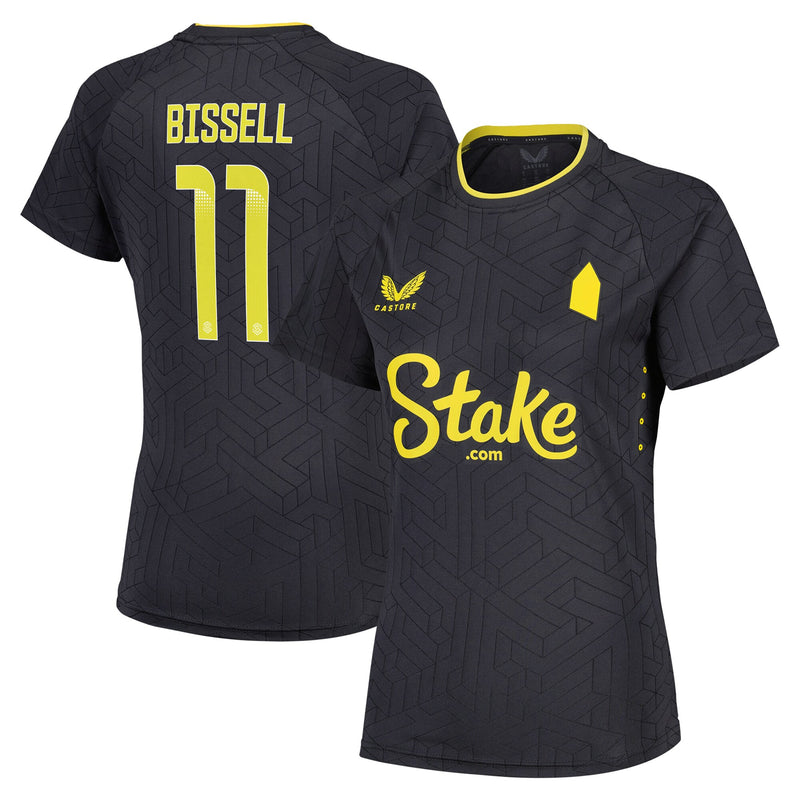 Everton WSL Castore Away Pro Shirt 2024-25 - Womens with Bissell 11 printing