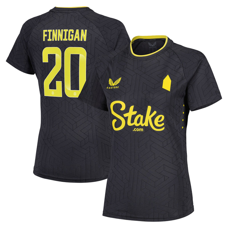 Everton WSL Castore Away Pro Shirt 2024-25 - Womens with Finnigan 20 printing