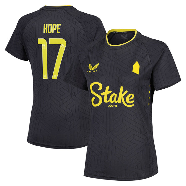 Everton WSL Castore Away Pro Shirt 2024-25 - Womens with Hope 17 printing