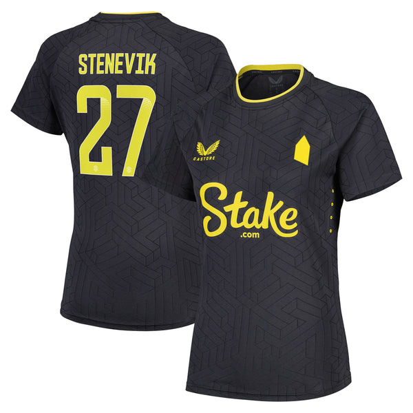 Everton WSL Castore Away Pro Shirt 2024-25 - Womens with Stenevik 27 printing