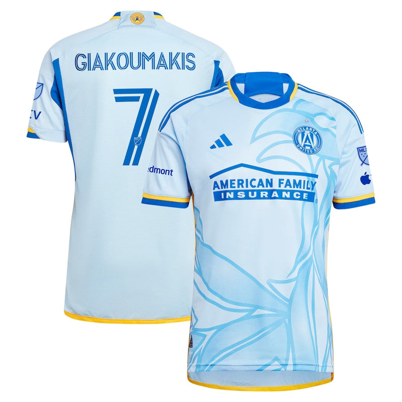 Giorgos Giakoumakis Atlanta United FC  2024 The Resurgens Kit Authentic Player Jersey - Light Blue