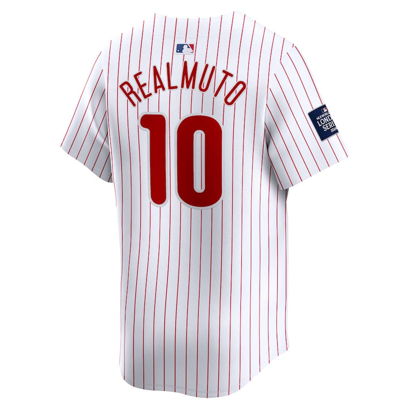 J.T. Realmuto Philadelphia Phillies Nike 2024 MLB World Tour London Series Home Limited Player Jersey - White