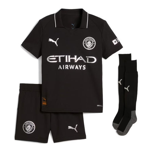 Manchester City PUMA Away Minikit 2025-26 with Haaland 9 printing