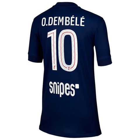 PSG Nike Home Stadium Shirt 2025-26 - with O. Dembélé 10 printing