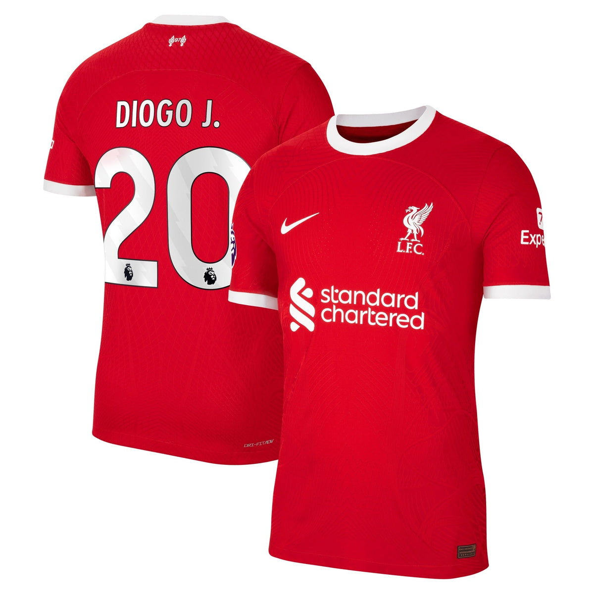 Men's Nike Diogo Jota Red Liverpool 2023/24 Home Player Jersey