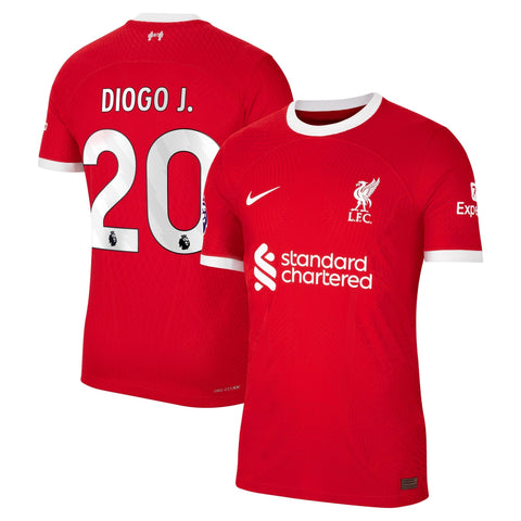Men's Nike Diogo Jota Red Liverpool 2023/24 Home Player Jersey