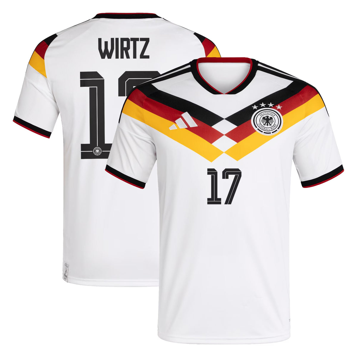 Germany National Team adidas Home Shirt 2026 with Wirtz 17 printing
