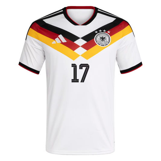 Germany National Team adidas Home Shirt 2026 with Wirtz 17 printing