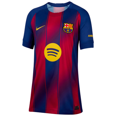 Lamine Yamal Barcelona Nike Youth 2025/26 Home Player Jersey - Blue