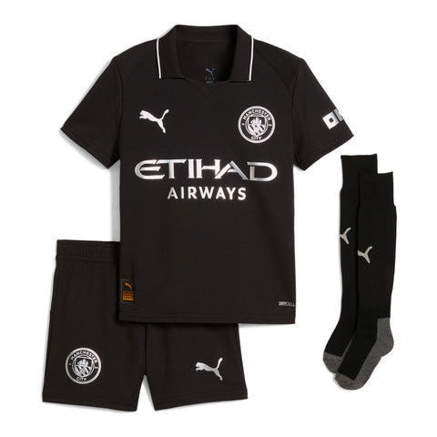 Manchester City PUMA Away Minikit 2025-26 with Haaland 9 printing