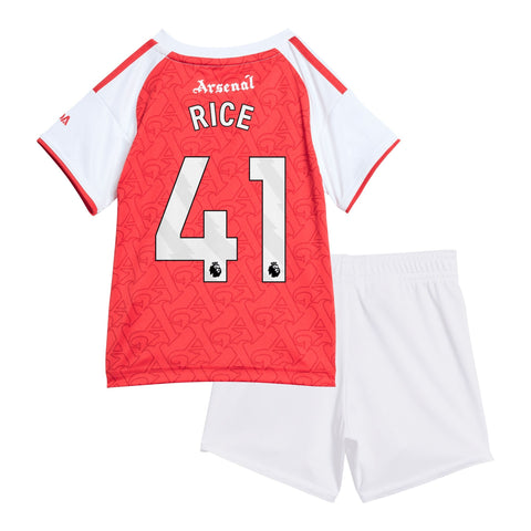 Arsenal adidas Home Babykit 2025-26 with Rice 41 printing