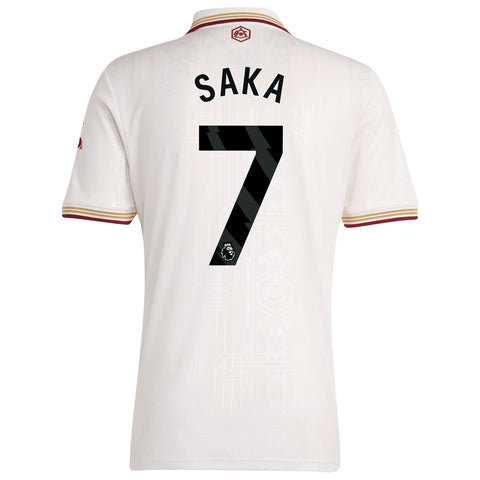 Arsenal adidas Third Shirt 2025-26 with Saka 7 printing