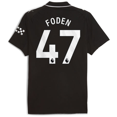 Manchester City PUMA Away Shirt 2025-26 with Foden 47 printing