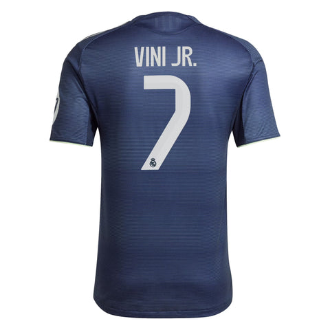 Real Madrid adidas Away Shirt 2025-26 with Vini Jr. 7 printing