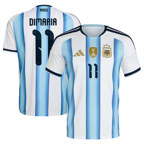 Argentina adidas Home Shirt 2026 with Di Maria 11 printing