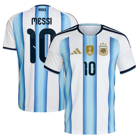 Argentina adidas Home Shirt 2026 with Messi 10 printing