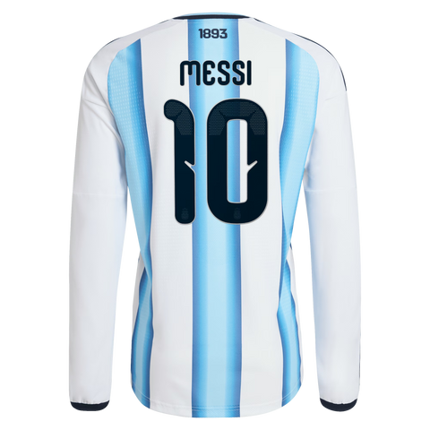 Argentina adidas Home Shirt 2026 - Long sleeve with Messi 10 printing