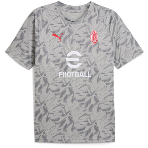 AC Milan Puma 2025/26 Pre-Match Training Jersey - Gray