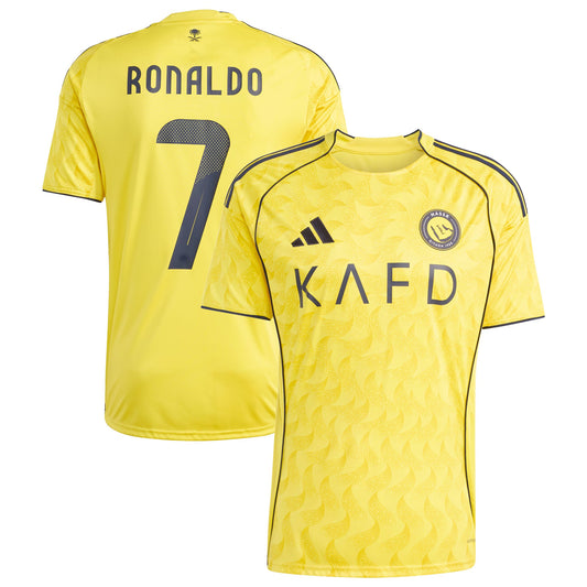 Cristiano Ronaldo Al-Nassr FC adidas 2025/26 Home Player Jersey – Yellow