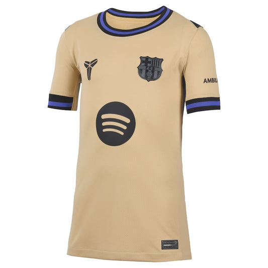 Lamine Yamal Barcelona Nike Youth 2025/26 Away Stadium Jersey - Gold