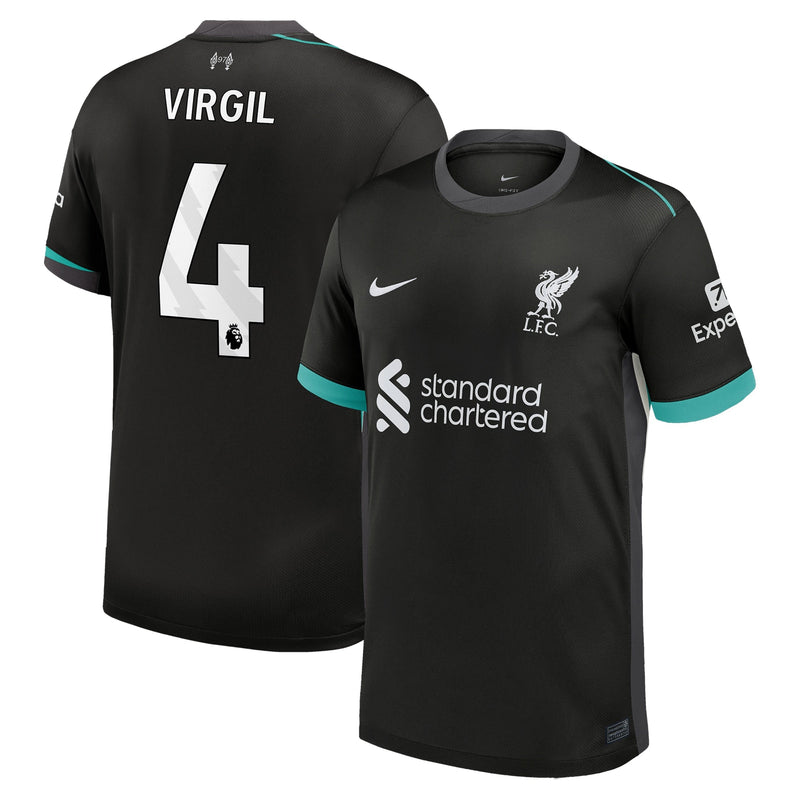 Liverpool Nike Away Stadium Shirt 2024-25 with Virgil 4 printing