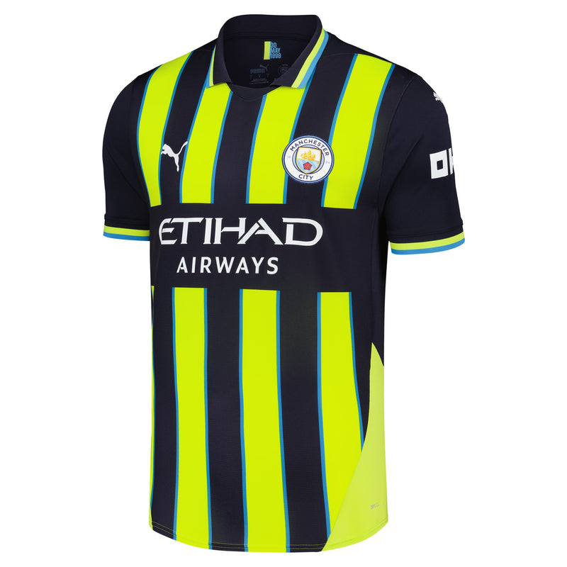 Manchester City PUMA Away Shirt 2024-25 with Haaland 9 printing