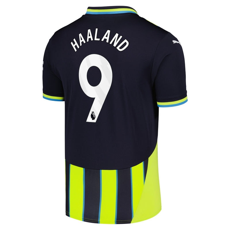 Manchester City PUMA Away Shirt 2024-25 with Haaland 9 printing