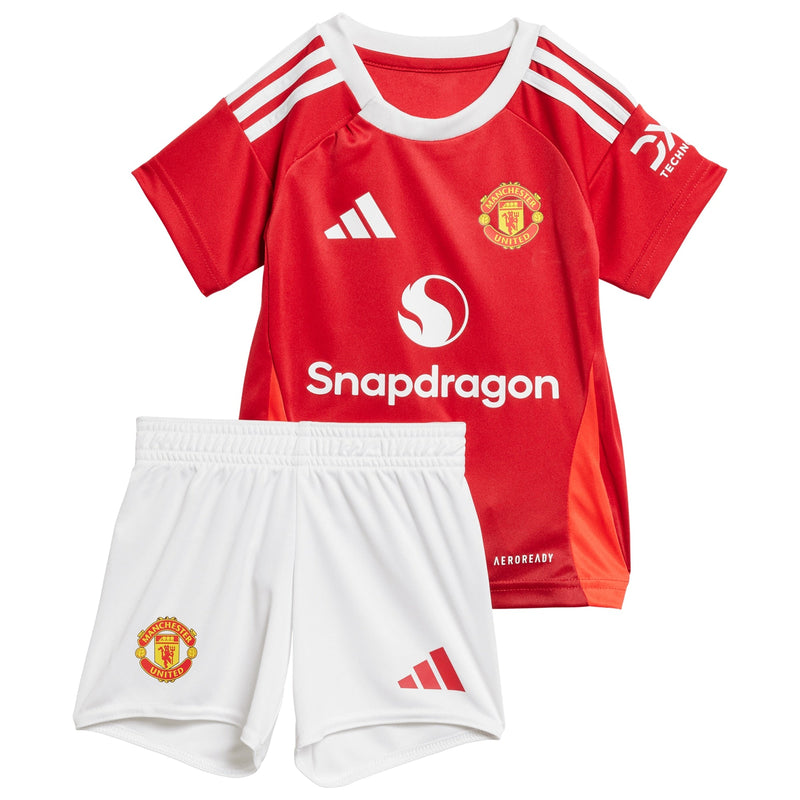 Manchester United adidas Home Baby Kit 2024-25 with B.Fernandes 8 printing