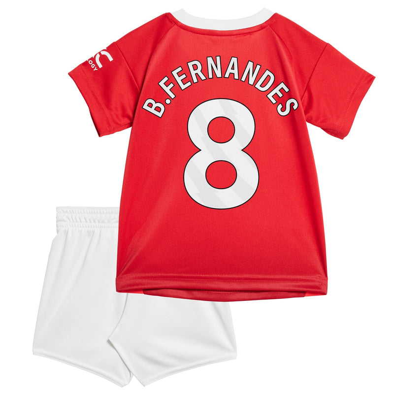 Manchester United adidas Home Baby Kit 2024-25 with B.Fernandes 8 printing