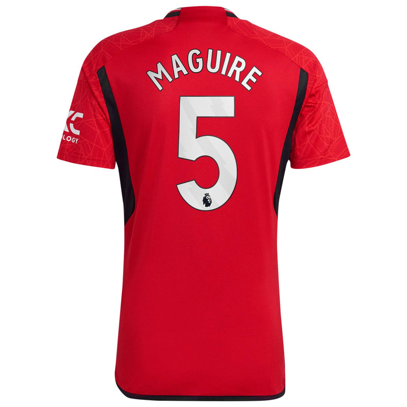 Manchester United EPL adidas Home Shirt 2023-24 with Maguire 5 printing