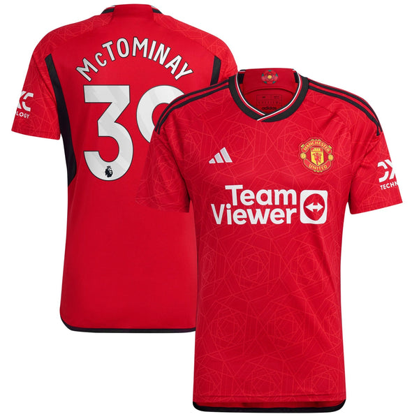 Manchester United EPL adidas Home Shirt 2023-24 with McTominay 39 printing