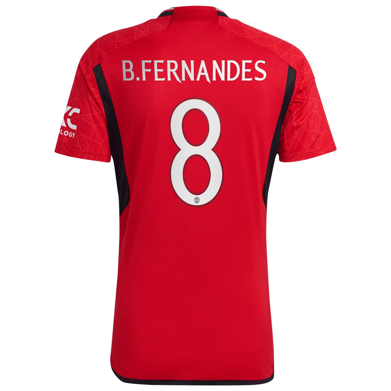 Manchester United Cup Home Shirt 2023-24 with B.Fernandes 8 printing