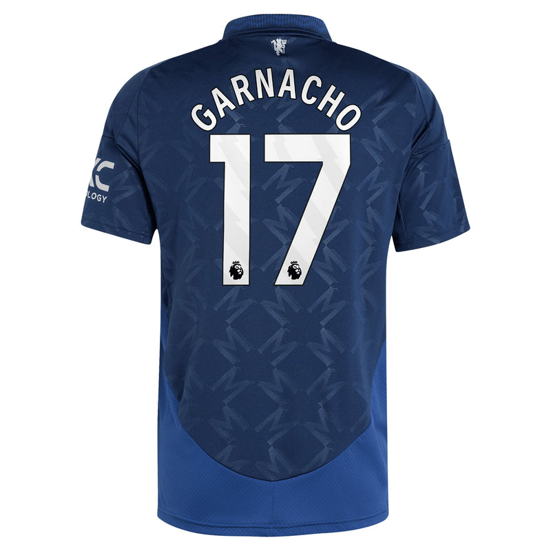 Manchester United EPL adidas Away Shirt 2024-25 with Garnacho 17 printing