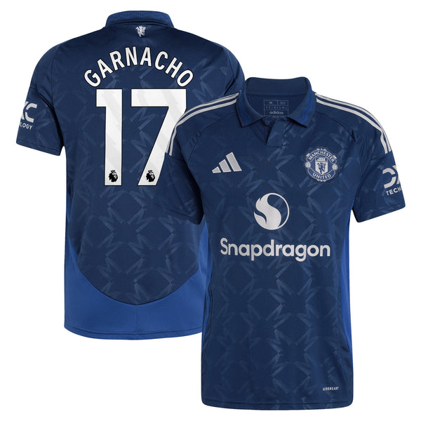 Manchester United EPL adidas Away Shirt 2024-25 with Garnacho 17 printing