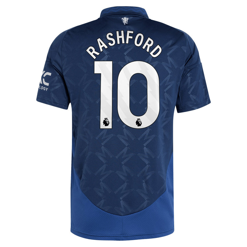 Manchester United EPL adidas Away Shirt 2024-25 with Rashford 10 printing