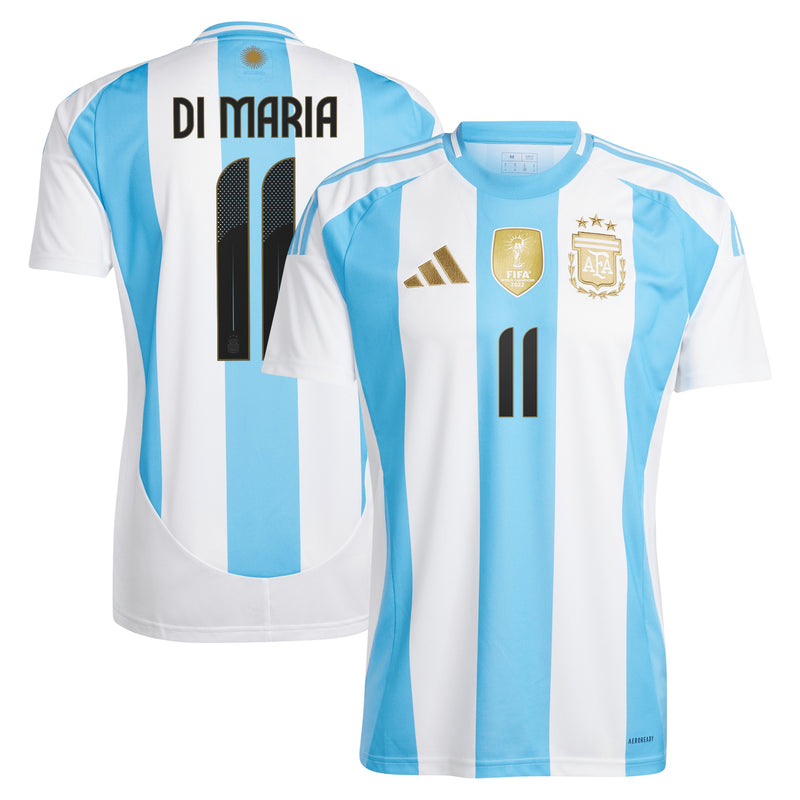 Angel Di Maria Argentina National Team adidas 2024 Home Jersey - White