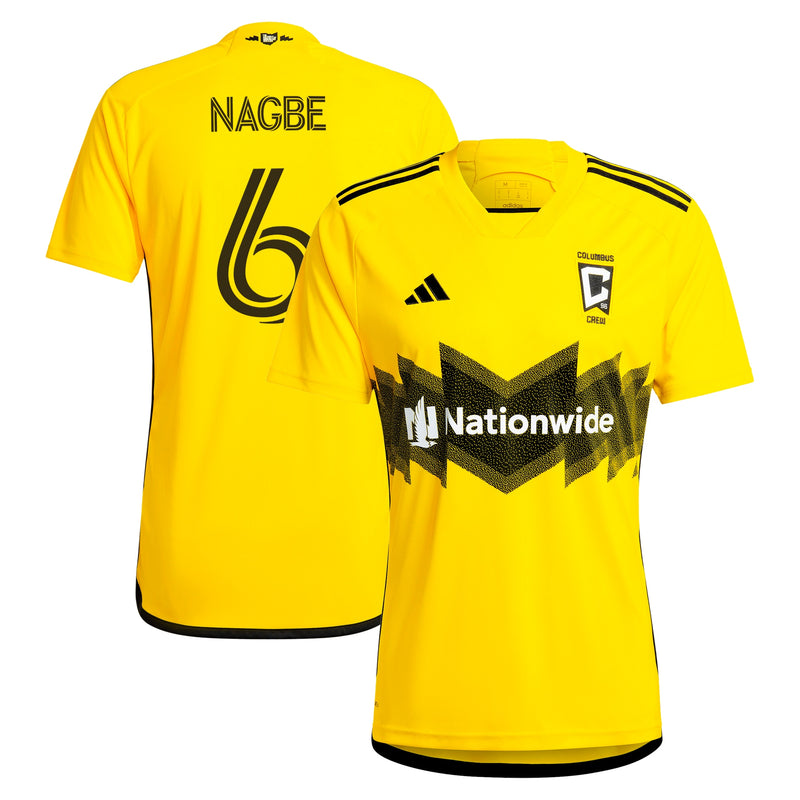 Darlington Nagbe Columbus Crew adidas 2024 The Home Kit Player Jersey - Yellow