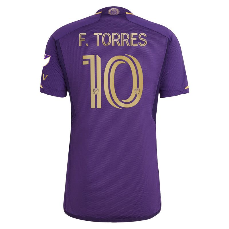 Facundo Torres Orlando City SC adidas 2024 The Wall Kit Authentic Player Jersey – Purple